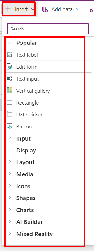 Understanding the Canvas App Interface